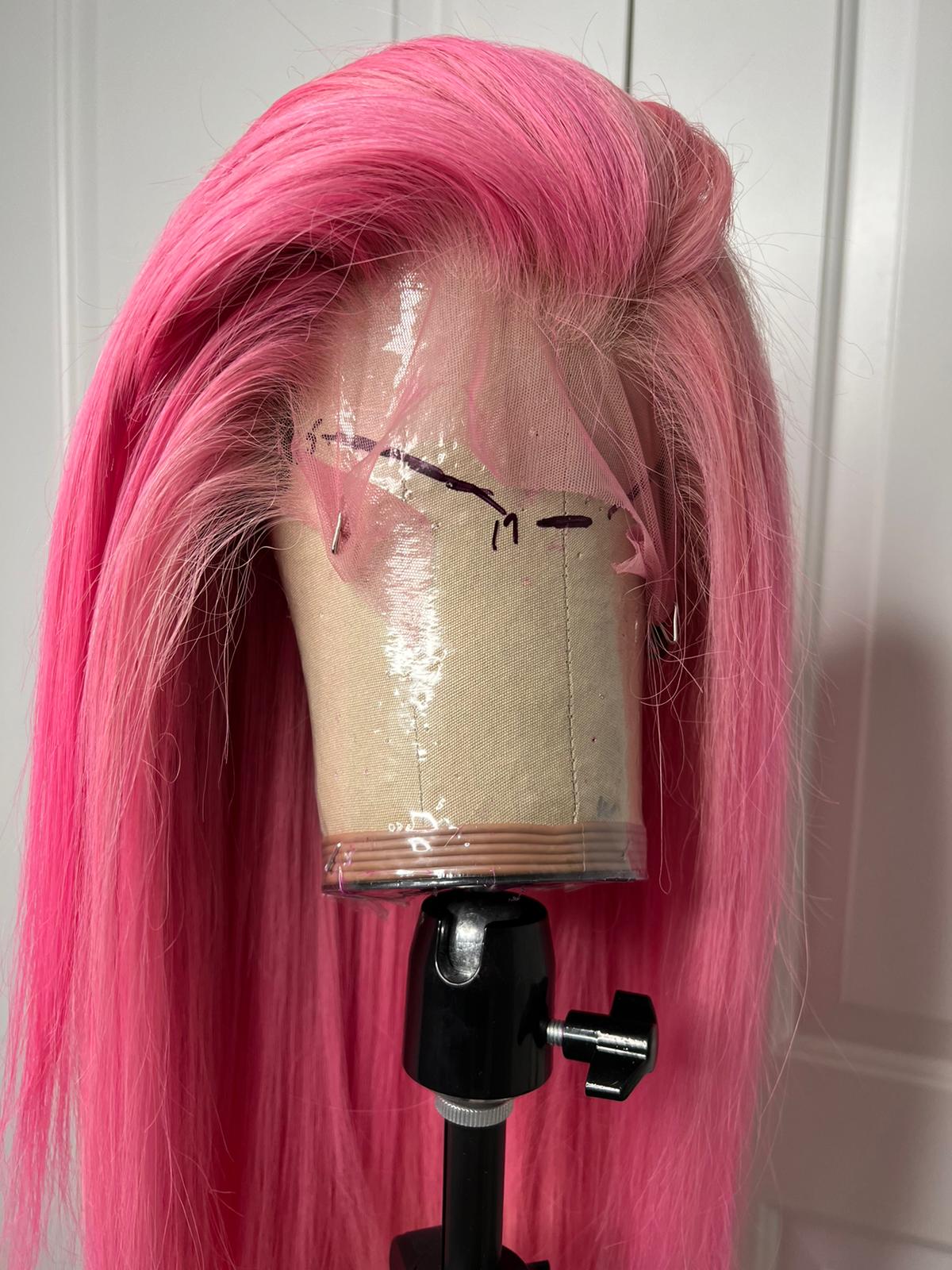 Pink Mercedes Wig